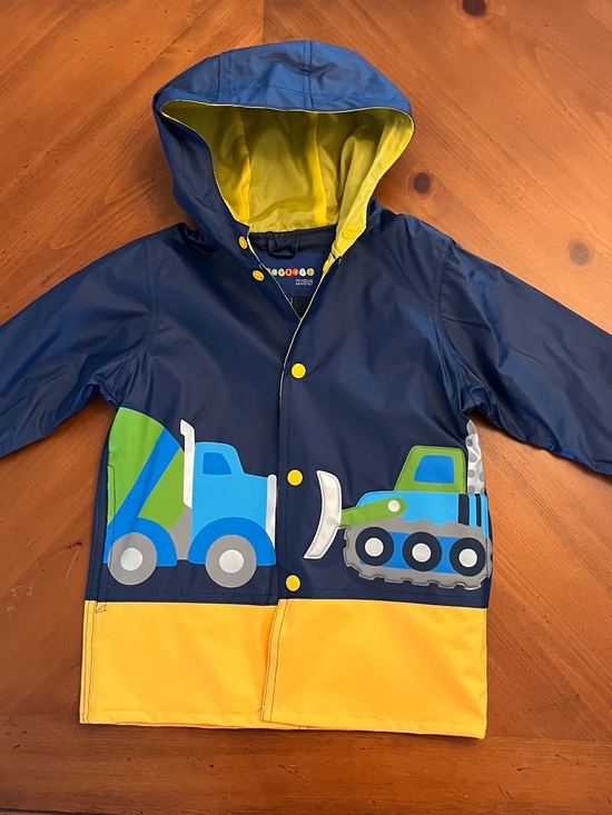 Wippette Other - Wippette Kids Hooded Raincoat with Construction Truck Design
